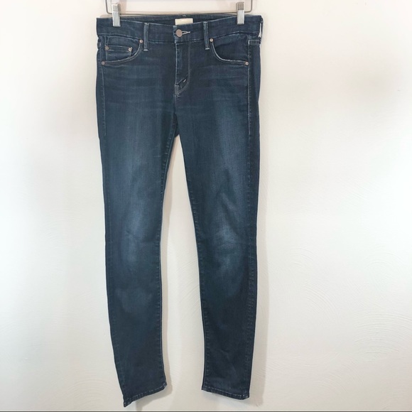 MOTHER Denim The Looker No Play Dark Wash Skinny